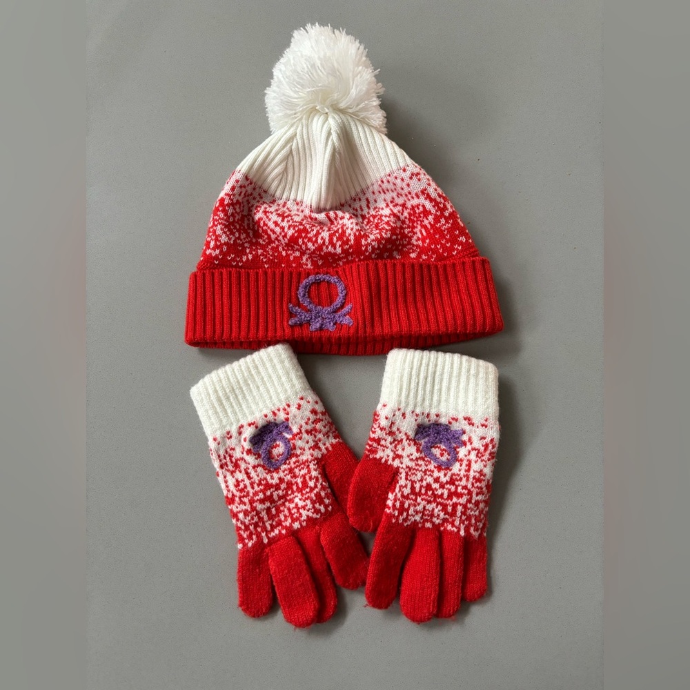 United Colors of Benton hat and gloves set